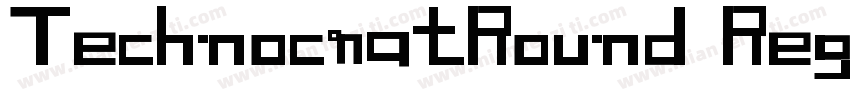 TechnocratRound Regular字体转换